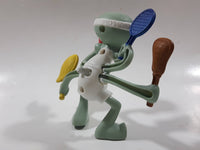2012 McDonald's SpongeBob SquarePants Squidward Tennis Player 4" Tall Toy Figure