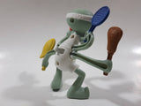 2012 McDonald's SpongeBob SquarePants Squidward Tennis Player 4" Tall Toy Figure