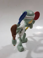 2012 McDonald's SpongeBob SquarePants Squidward Tennis Player 4" Tall Toy Figure