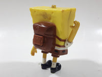 2002 Burger King SpongeBob SquarePants Clear Eyes 3 1/2" Tall Toy Figure