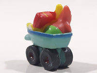 2006 SpongeBob SquarePants with Patrick in a Boat with Wheels Miniature 1 1/8" Tall Toy Figure