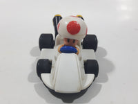 2014 McDonald's Nintendo Mario Kart Toad Plastic 3" Long Toy Character Car Vehicle