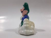 1989 McDonald's Nintendo Super Mario Bros. 3 Luigi Holding Star on a Cloud Plastic 2 1/4" Long Pullback Toy Character Car Vehicle