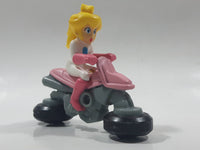2014 McDonald's Nintendo Mario Kart Princess Peach Plastic 3" Long Toy Character Car Vehicle