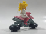 2014 McDonald's Nintendo Mario Kart Princess Peach Plastic 3" Long Toy Character Car Vehicle