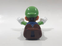 2017 McDonald's Nintendo Super Mario Flying Luigi Plastic 3" Long Toy Figure