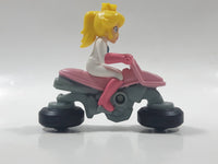 2014 McDonald's Nintendo Mario Kart Princess Peach Plastic 3" Long Toy Character Car Vehicle
