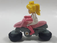 2014 McDonald's Nintendo Mario Kart Princess Peach Plastic 3" Long Toy Character Car Vehicle