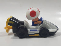 2014 McDonald's Nintendo Mario Kart Toad Plastic 3" Long Toy Character Car Vehicle