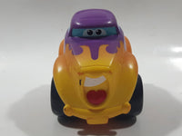 2005 Hasbro Tonka Lil Chuck & Friends Hot Rod with Flames Purple and Orange Plastic Die Cast Toy Car Vehicle C-082A