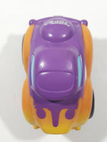 2005 Hasbro Tonka Lil Chuck & Friends Hot Rod with Flames Purple and Orange Plastic Die Cast Toy Car Vehicle C-082A