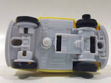 2006 McDonald's Disney Pixar Cars Luigi Yellow Pullback Plastic Die Cast Toy Car Vehicle