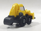 2015 Mattel Hit Bob The Builder Back Hoe Yellow Plastic Die Cast Toy Car Vehicle