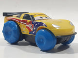 2012 Mattel Disney Pixar Cars Hydro Wheels Jeff Gorvette Yellow Plastic Toy Car Vehicle