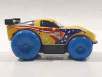 2012 Mattel Disney Pixar Cars Hydro Wheels Jeff Gorvette Yellow Plastic Toy Car Vehicle