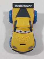 2012 Mattel Disney Pixar Cars Hydro Wheels Jeff Gorvette Yellow Plastic Toy Car Vehicle