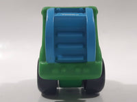 2009 Hasbro Tonka Lil Chuck & Friends Garbage Truck Green and Blue Plastic Toy Car Vehicle