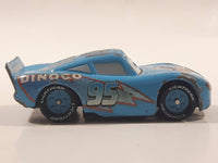 Disney Pixar Cars Lightning McQueen Dinoco #95 Blue Die Cast Toy Car Vehicle