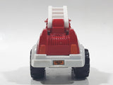 2000 Maisto Hasbro Tonka Lil Chuck & Friends Fire Ladder Truck Red and White Die Cast Toy Car Vehicle