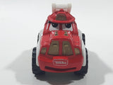 2000 Maisto Hasbro Tonka Lil Chuck & Friends Fire Ladder Truck Red and White Die Cast Toy Car Vehicle