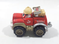 2000 Maisto Hasbro Tonka Lil Chuck & Friends Truck Red Grey and Yellow Die Cast Toy Car Vehicle