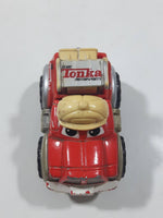 2000 Maisto Hasbro Tonka Lil Chuck & Friends Truck Red Grey and Yellow Die Cast Toy Car Vehicle