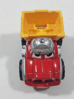 2000 Maisto Hasbro Tonka Lil Chuck & Friends Dump Truck Red and Yellow Die Cast Toy Car Vehicle