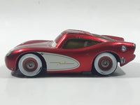 Disney Pixar Cars Lightning McQueen Metallic Red and White Die Cast Toy Car Vehicle