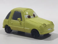 Disney Pixar Cars Acer Lime Yellow Plastic Die Cast Toy Car Vehicle