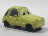 Disney Pixar Cars Acer Lime Yellow Plastic Die Cast Toy Car Vehicle