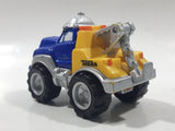 2000 Maisto Hasbro Tonka Lil Chuck & Friends Tow Truck Blue and Yellow Die Cast Toy Car Vehicle