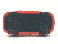 Disney Pixar Cars Taxi Cab Red PVC Hard Rubber Toy Car Vehicle