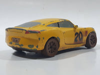 Disney Pixar Cars Yellow 4" Long Die Cast Toy Car Vehicle