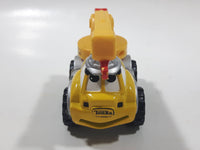 2001 Maisto Hasbro Tonka Lil Chuck & Friends Crane Truck Grey Yellow Die Cast Toy Car Vehicle