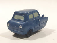 Disney Pixar Sedan 3 Wheels Dark Blue Miniature PVC Hard Rubber Toy Car Vehicle