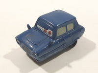 Disney Pixar Sedan 3 Wheels Dark Blue Miniature PVC Hard Rubber Toy Car Vehicle