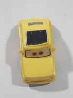 Disney Pixar Fiat Yellow Plastic Toy Car Vehicle