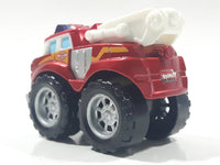 2011 Hasbro Tonka Lil Chuck & Friends Boomer Fire Truck Dark Red Die Cast Toy Car Vehicle