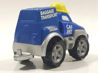 2000 Maisto Hasbro Tonka Lil Chuck & Friends CAF Int. Baggage Transport Truck Blue Die Cast Toy Car Vehicle