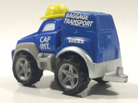 2000 Maisto Hasbro Tonka Lil Chuck & Friends CAF Int. Baggage Transport Truck Blue Die Cast Toy Car Vehicle