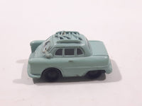 Disney Pixar Cars Light Blue Green Car with Roof Rack Mini PVC Hard Rubber Toy Car Vehicle