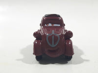Disney Pixar Maroon Dark Red Brown Miniature PVC Hard Rubber Toy Car Vehicle