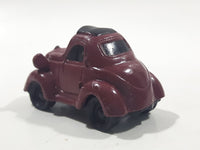 Disney Pixar Maroon Dark Red Brown Miniature PVC Hard Rubber Toy Car Vehicle