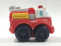 2008 Hasbro Tonka Lil Chuck & Friends Fire Truck Red and White Plastic Toy Car Vehicle