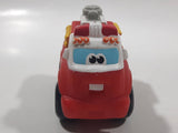 2008 Hasbro Tonka Lil Chuck & Friends Fire Truck Red and White Plastic Toy Car Vehicle