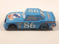 Disney Pixar Cars Dinoco #86 Blue Die Cast Toy Car Vehicle Missing a Wheel