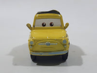 Disney Pixar Cars Yellow PVC Hard Rubber Toy Car Vehicle