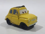 Disney Pixar Cars Yellow PVC Hard Rubber Toy Car Vehicle