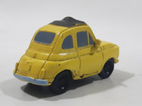 Disney Pixar Cars Yellow PVC Hard Rubber Toy Car Vehicle