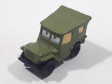 Disney Pixar Jeep Army Green PVC Hard Rubber Die Cast Toy Car Vehicle